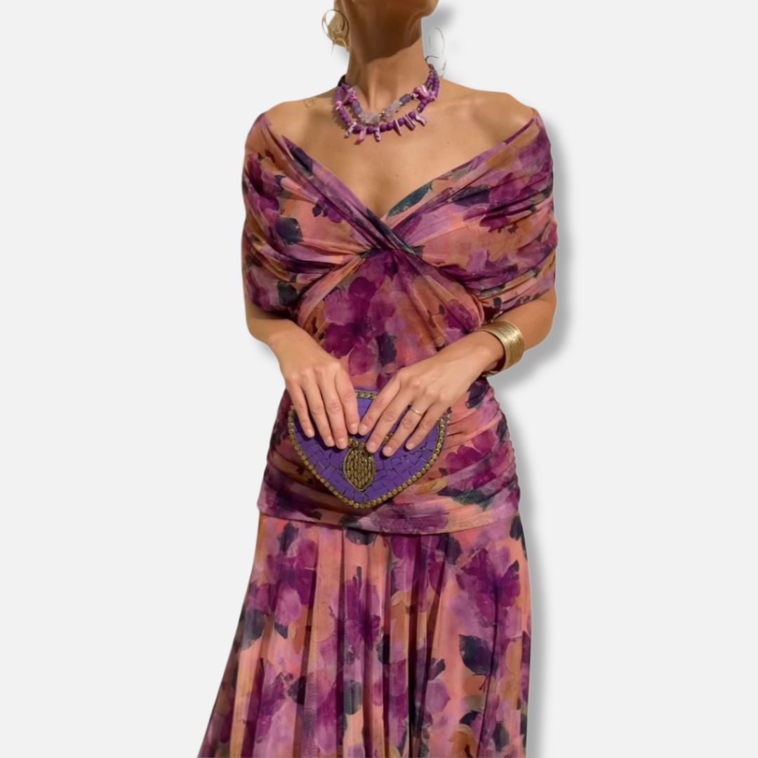 Evelyn – Robe Élégante Avec Décolleté en V