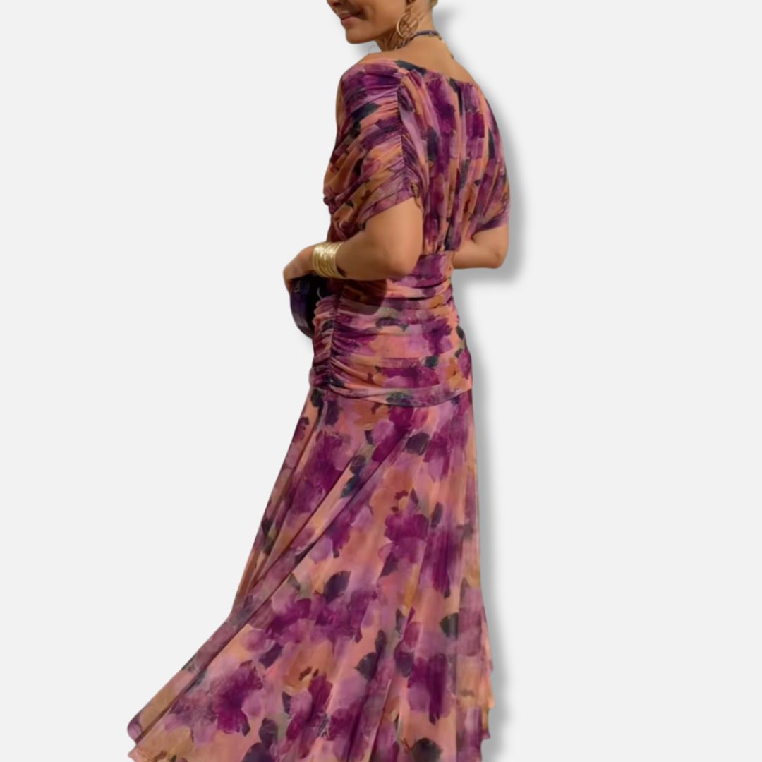 Evelyn – Robe Élégante Avec Décolleté en V