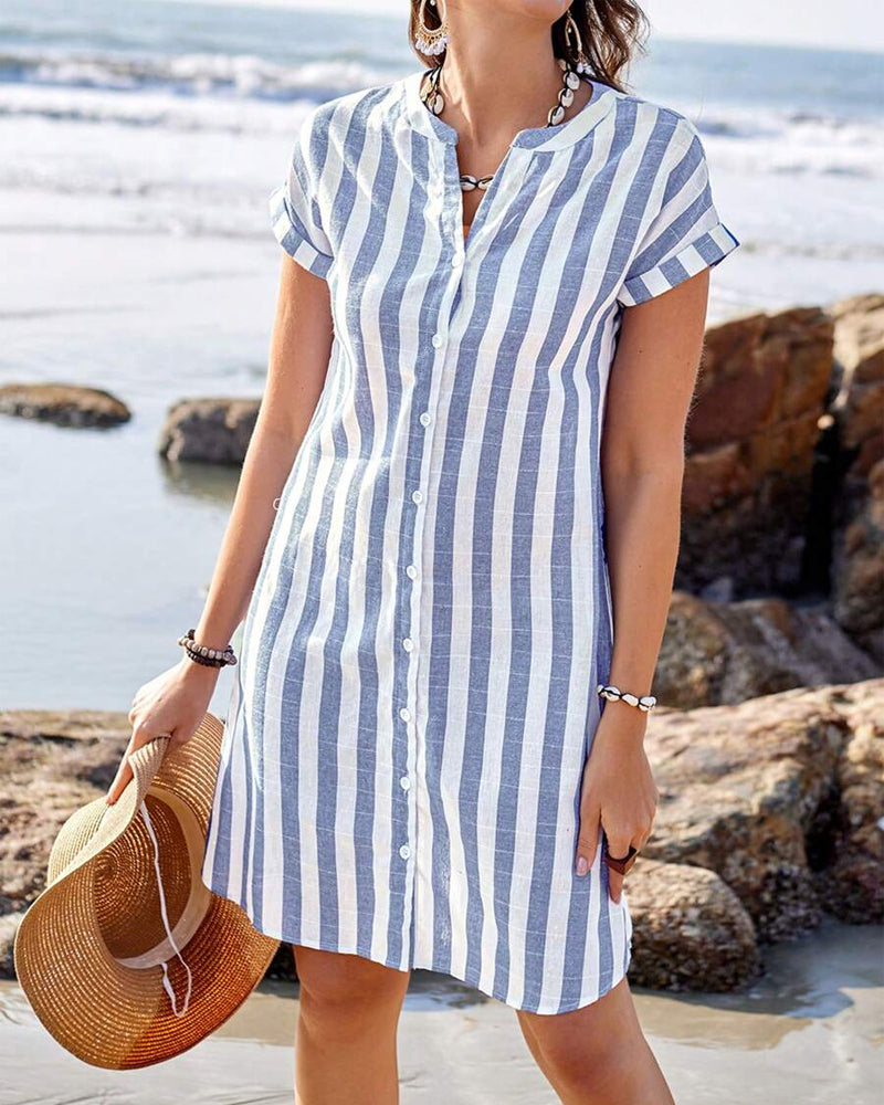 PAMELA | ROBE À RAYURES ÉLÉGANTE