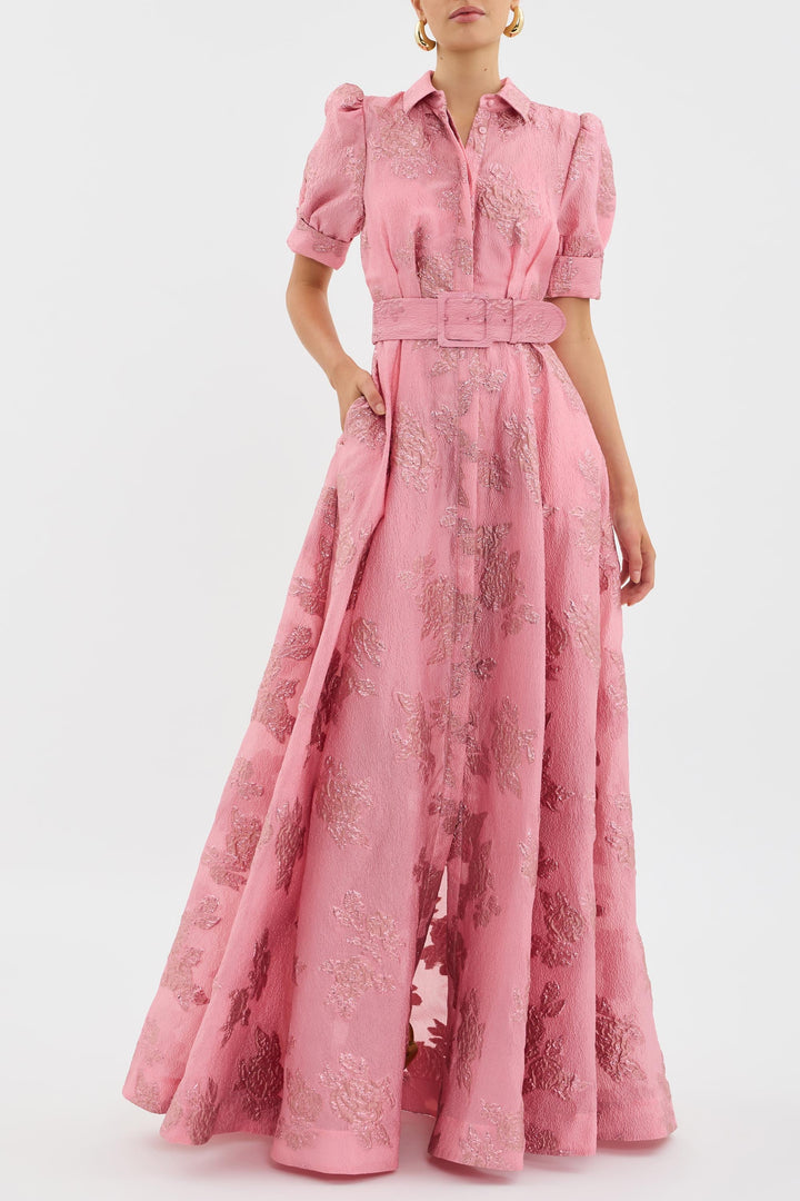 Anabella - Robe à Manches Bouffantes Courtes