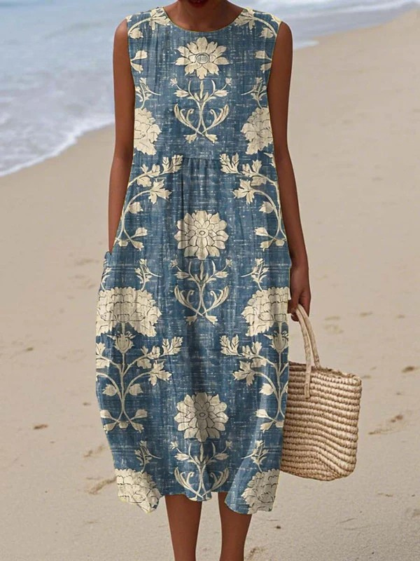 Belle | Robe midi bohème élégante et fluide