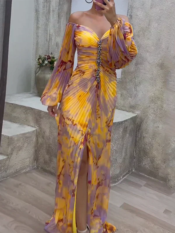 Robe Élégante avec Décolleté en V