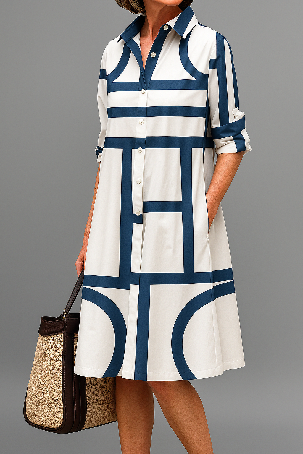 Sienne | Robe Midi Sophistiquée