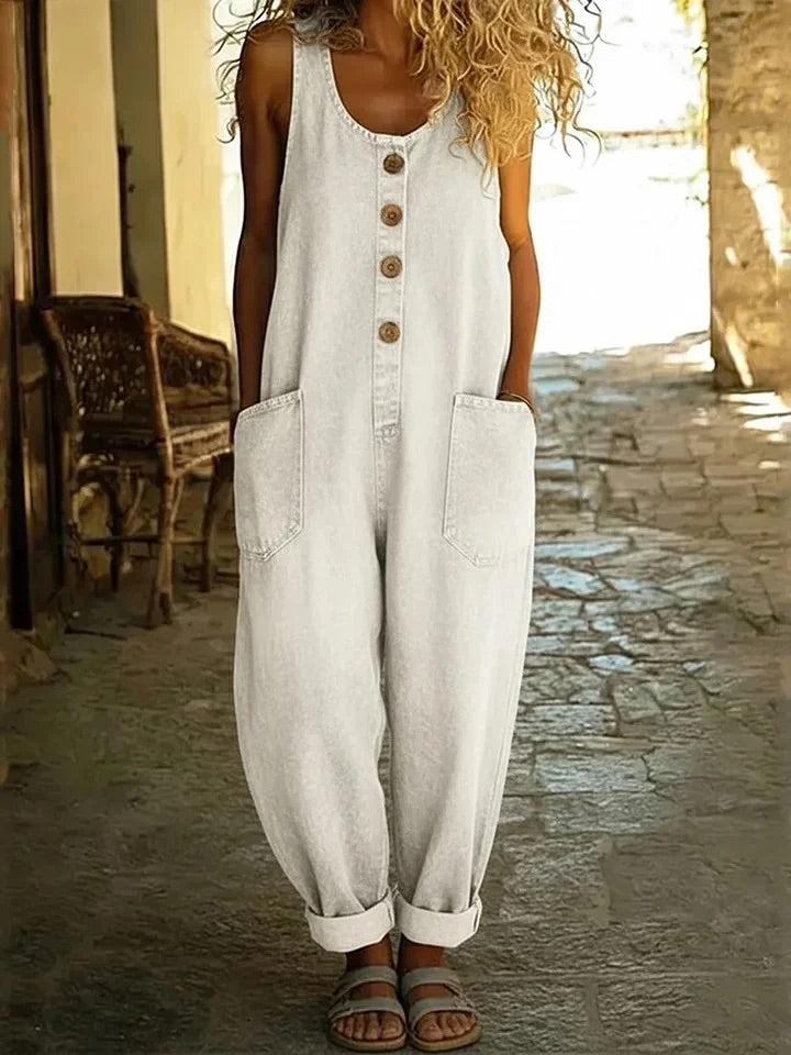 Lenna – Salopette en Denim Coton Vintage